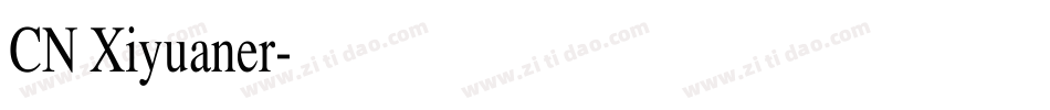 CN Xiyuaner字体转换